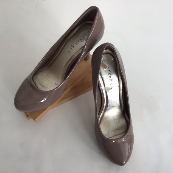 Madden Girl “Giddyy “ platform 3” heels. Size 7. Mocha latte. - Picture 1 of 12